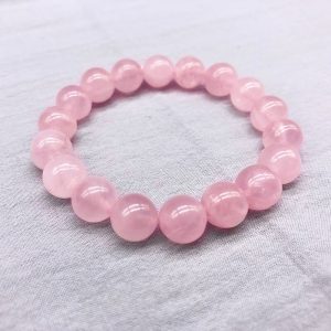 Bracelet « Amour et retour de l’être aimé » en quartz rose